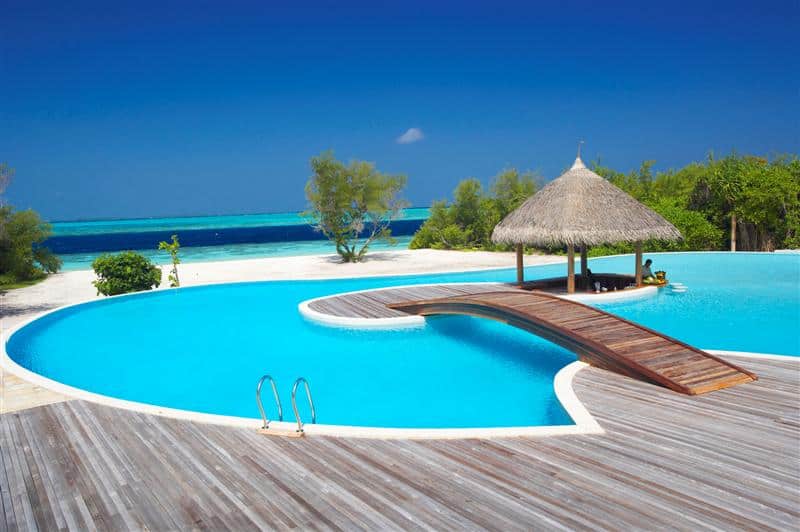 island swimming pool